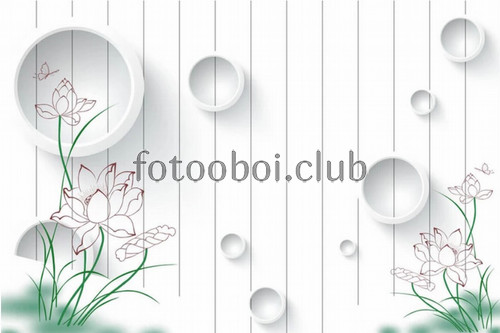 доски, кольца ,цветы, кувшинки, абстракция, дизайнерские